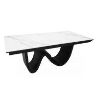 MOSKAŁA MEBLE - STÓŁ ST72 Spiek kwarcowy | 180x90+2x40