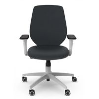 BGROUP - START Fotel Obrotowy STSG | Obciążenie do 150 kg | Oparcie Tapicerowane | Biały | Zgodny z Rozporządzeniem z 2023 roku