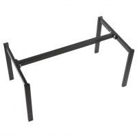 STEMA - Stelaż do stołu lub ławy NY-L04 | Czarny | Rozsuwana belka 80-130 | Wysokość 42 cm