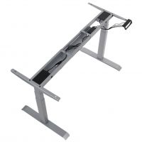 STEMA - UT04E-3T Stelaż | Elektrycznie Podnoszony | Dwusilnikowy | Wysokość 61-126 cm | Szary