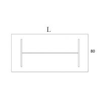 AMS Meble Biurowe - Stół Konferencyjny SW2 Na Stelażu Płytowym | 160x80 cm