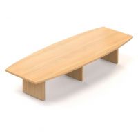 MASSONI - FUNDAMENTAL Stół konferencyjny MFSK 400 Z | 400x140x75h cm | Blat zaokrąglony | 12 osób