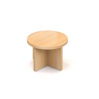 MASSONI - FUNDAMENTAL Stolik gabinetowy MFST 80 Z | 80x80x60h cm | okrągły | niski