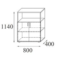AMS Meble Biurowe - Regał Aktowy RG21 | 3OH