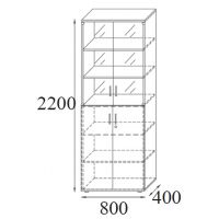 AMS Meble Biurowe - Szafa Aktowo-Ubraniowa RGW6 | 6OH