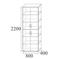 AMS Meble Biurowe - Szafa Aktowa RGW4 | 6OH