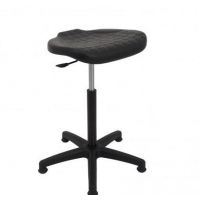 MAZUR KRZESŁA - PU 4 Taboret Black | Wysoki | Na Stopkach