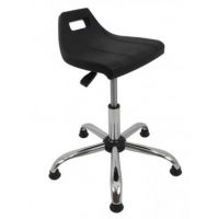 MAZUR KRZESŁA - PU 1 Taboret Chrom | Na Stopkach