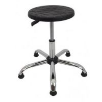 MAZUR KRZESŁA - PU 3 Taboret Chrom | Na Stopkach