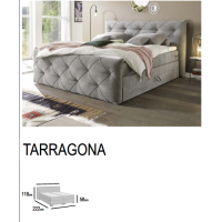 MEBLE BEST - TARRAGONA Łóżko kontynentalne Megacomfort HR | z tradycyjnym pojemnikiem na pościel 160x200