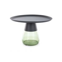 SIGNAL - TIFFANY B Ława | Czarny mat | Zielony