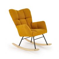 HALMAR - VASCO Fotel bujany | musztardowy