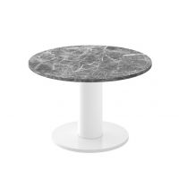 HUBERTUS - SOLO MINI Ława 80 | Venatino white połysk | Biały połysk