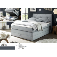 MEBLE BEST - Łóżko Kontynentalne Vista Megacomfort+Visco z tradycyjnym pojemnikiem na pościel 140x200