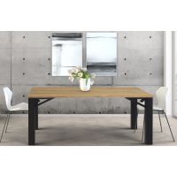 ORTUS - VITTORIO Orzech Stół rozkładany | Blat lite drewno | Grubość blatu 3 cm