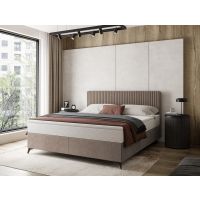 Mars Meble - Wave Łóżko kontynentalne z pojemnikiem | 160x200 | Materac Pocket | Topper