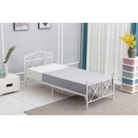 FURNITEX - MBD8313 Łóżko 90x200 | Metalowe | Białe | DOSTĘPNE OD RĘKI