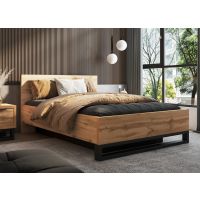 HELVETIA MEBLE WIERUSZÓW - HALLE S Łóżko 140 z pojemnikiem | 24NONG50